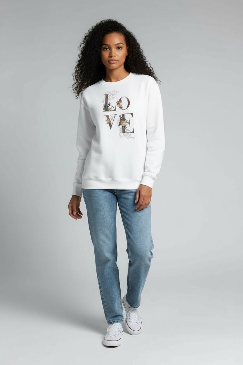 LOVE Regular Fit Crewneck Sweatshirt