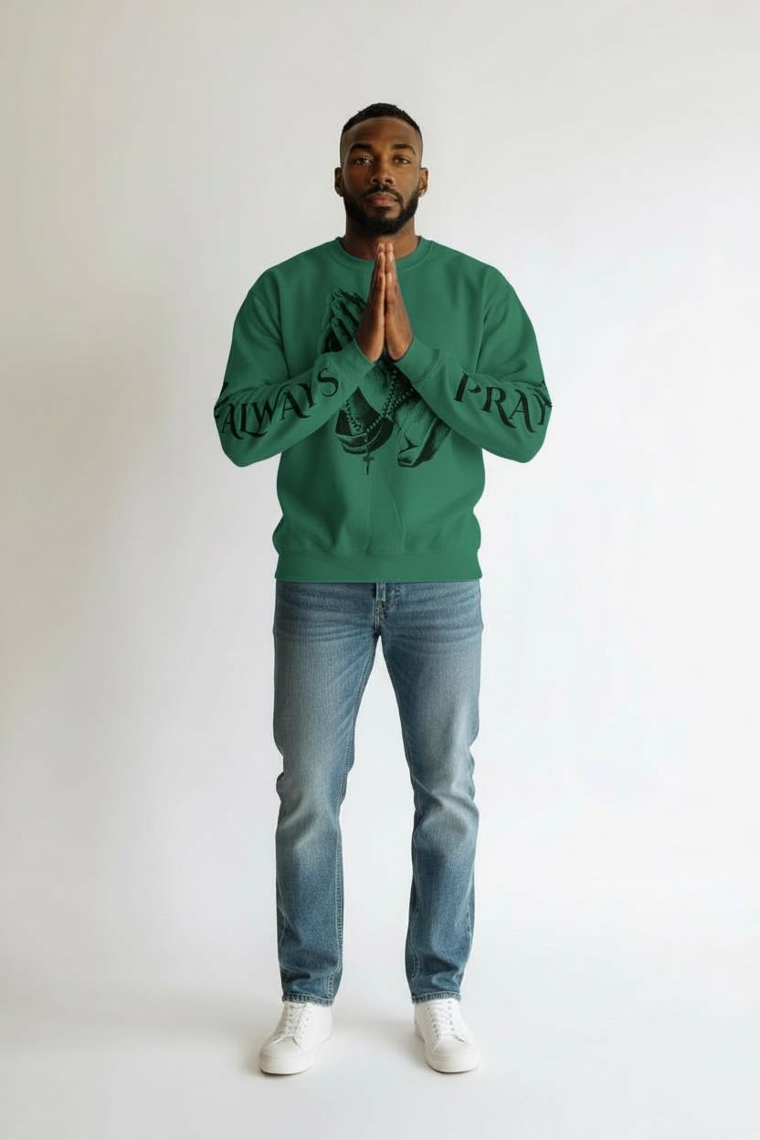 Always Pray Regular Fit Crewneck Sweatshirt