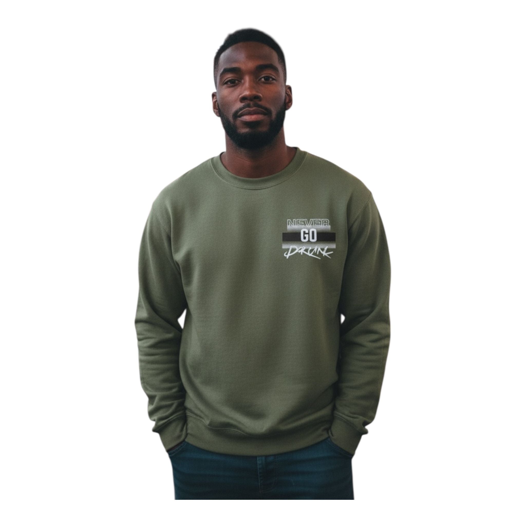 Regular Fit Green Sweatshirt