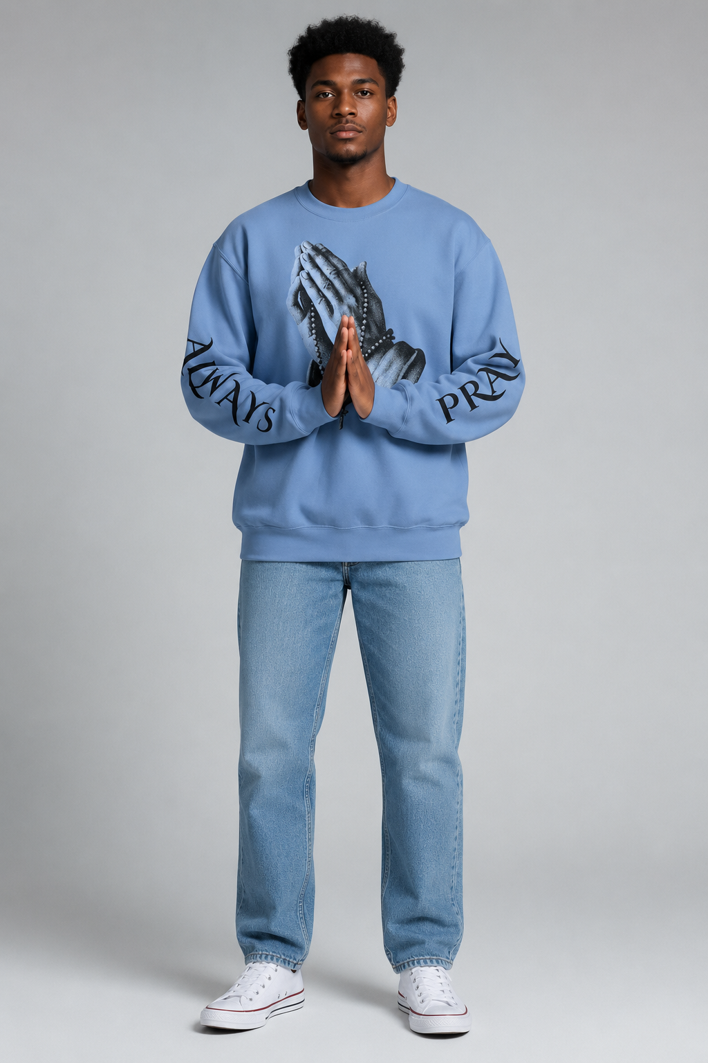 Christian Prayer Hands Unisex Sweatshirt