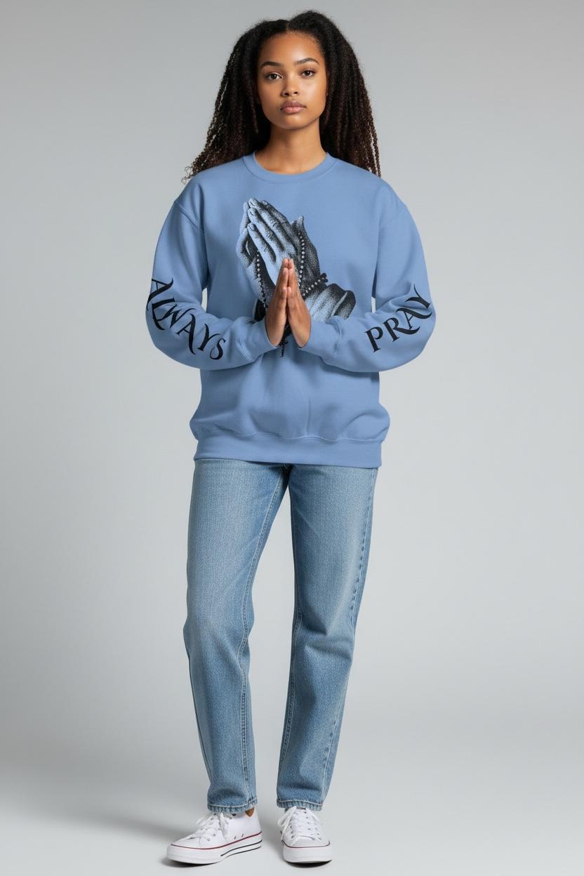 Christian Prayer Hands Unisex Sweatshirt